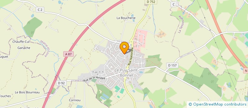 localisation de l'entreprise MADAME HELENE GOURRIER à CHOLET
