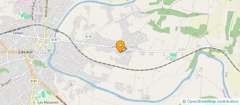 localisation de l'entreprise MADAME HELENE GOUSSOT  LABASTIDE-SAINT-GEORGES