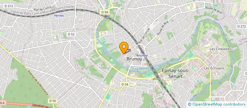 localisation de l'entreprise MADAME HELENE GRANDCOLAS à BRUNOY