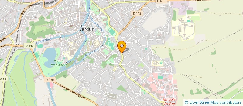 localisation de l'entreprise MADAME HELENE GRANDJEAN à VERDUN