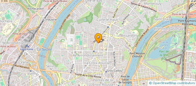 localisation de l'entreprise MADAME HELENE GRANDMONTAGNE  LYON