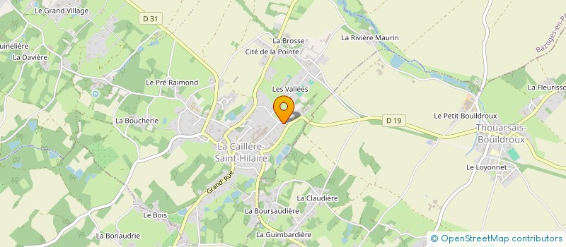 localisation de l'entreprise MADAME HELENE GRASSET à LA CAILLERE-SAINT-HILAIRE