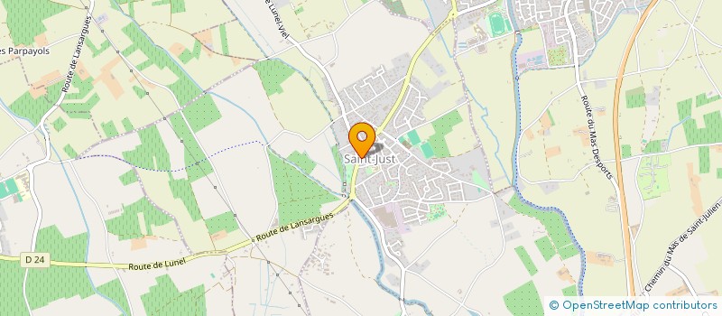 localisation de l'entreprise MADAME HELENE GRAU  SAINT-JUST