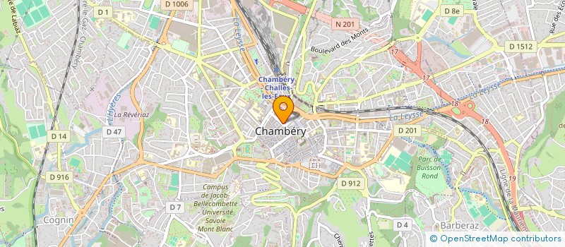 localisation de l'entreprise MADAME HELENE GRIMONT à CHAMBERY