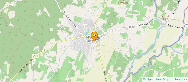 localisation de l'entreprise MADAME HELENE GROSJEAN  MONTSEGUR-SUR-LAUZON