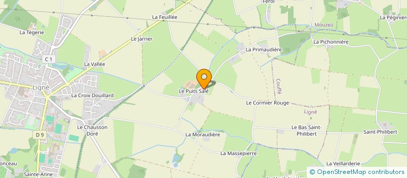 localisation de l'entreprise MADAME HELENE GROSJEAN à LIGNE