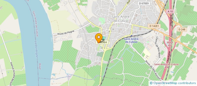 localisation de l'entreprise MADAME HELENE GUERGO  SAINT-ANDRE-DE-CUBZAC