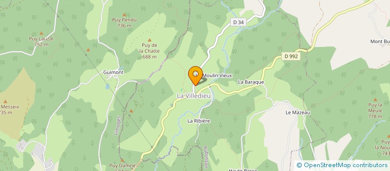localisation de l'entreprise MADAME HELENE GUILBAULT à FAUX-LA-MONTAGNE