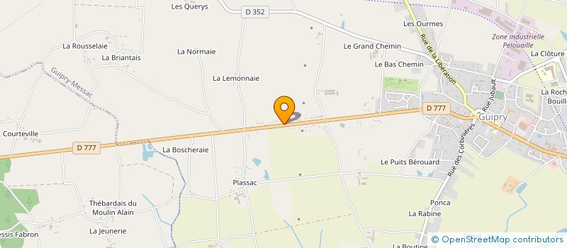 localisation de l'entreprise MADAME HELENE GUILLARD  GUIPRY-MESSAC