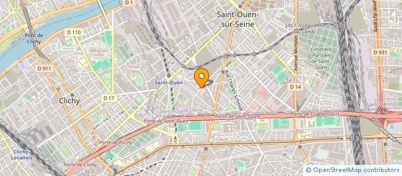 localisation de l'entreprise MADAME HELENE GUILLOU à SAINT-OUEN-SUR-SEINE