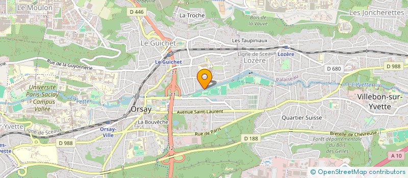localisation de l'entreprise MADAME HELENE GUINAMARD à ORSAY