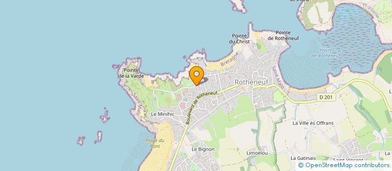 localisation de l'entreprise MADAME HELENE GUIOUILLER à SAINT-MALO