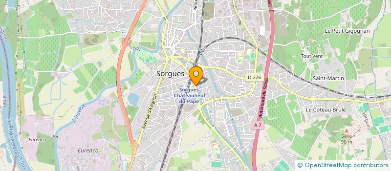 localisation de l'entreprise MADAME HELENE GUIRAUDET à SORGUES
