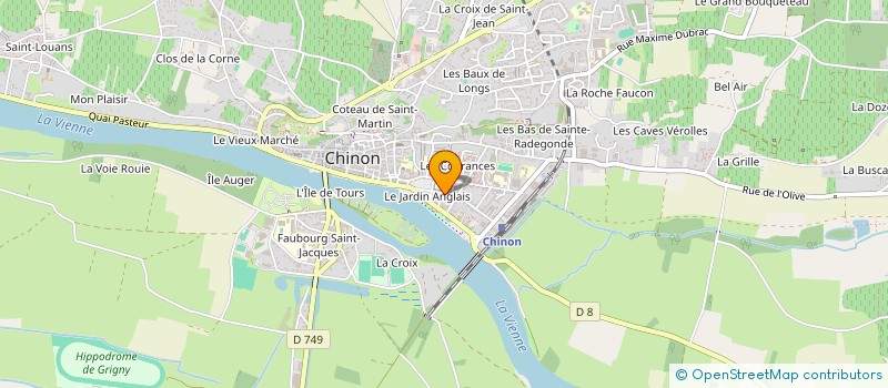 localisation de l'entreprise MADAME HELENE GUITTET  CHINON