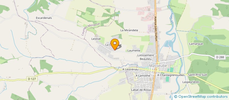 localisation de l'entreprise MADAME HELENE GUYOT  MASSEUBE