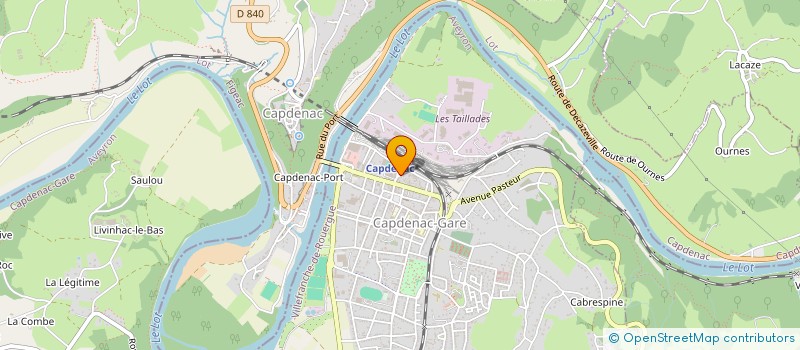 localisation de l'entreprise MADAME HELENE HABIB  CAPDENAC-GARE