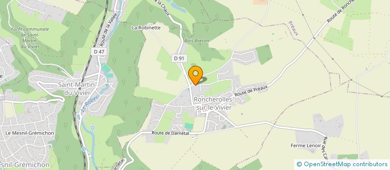 localisation de l'entreprise MADAME HELENE HACQUET  RONCHEROLLES-SUR-LE-VIVIER