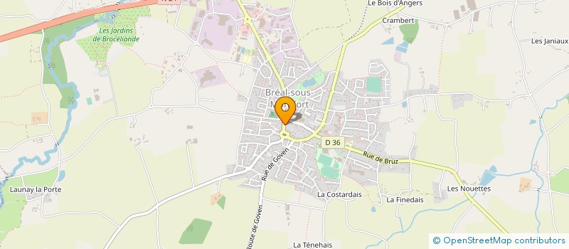 localisation de l'entreprise MADAME HELENE HAMON  BREAL-SOUS-MONTFORT