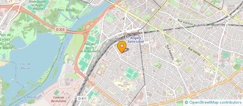 localisation de l'entreprise MADAME HELENE HAURY à ANGERS