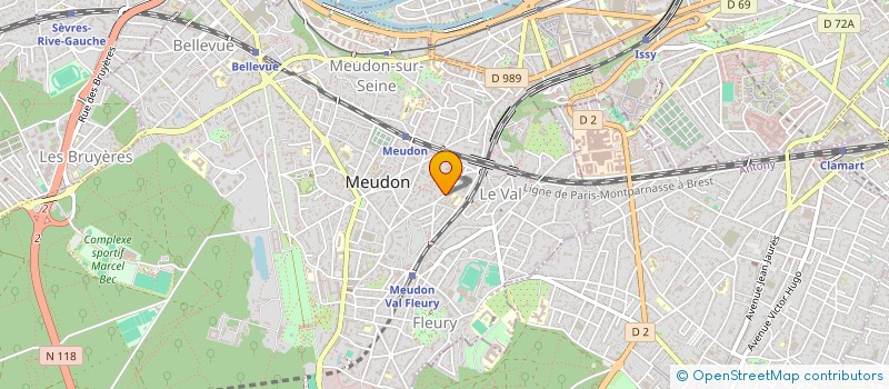 localisation de l'entreprise MADAME HELENE HEBERT  MEUDON