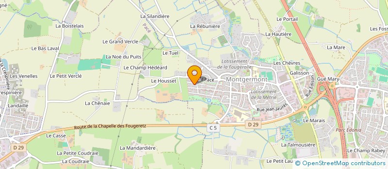 localisation de l'entreprise MADAME HELENE HEURTEBIZE  MONTGERMONT