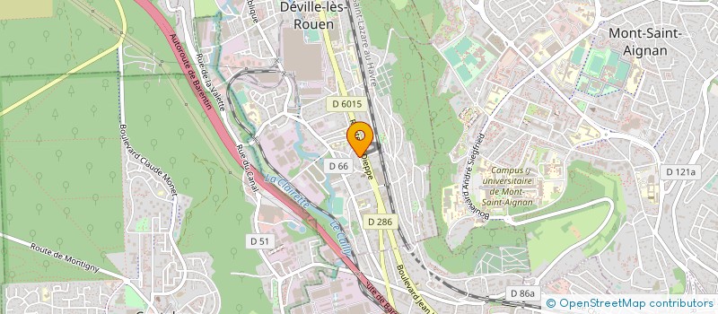 localisation de l'entreprise MADAME HELENE HEUTTE  DEVILLE-LES-ROUEN