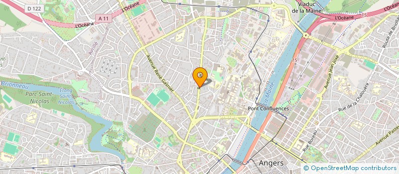 localisation de l'entreprise MADAME HELENE HIRIBARNE à ANGERS