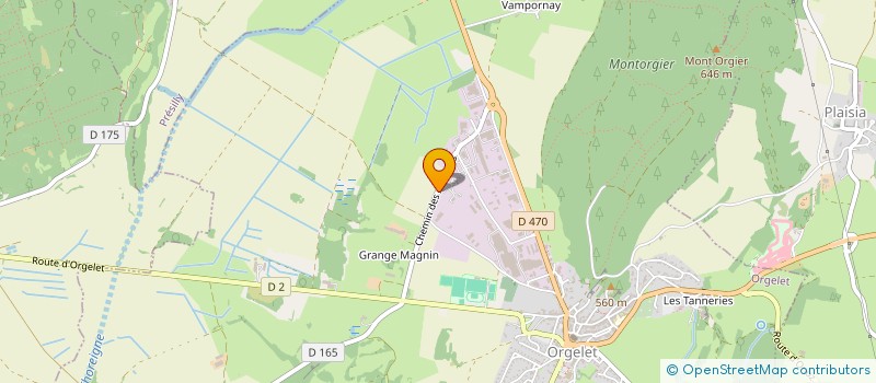 localisation de l'entreprise MADAME HELENE HISLAIRE à ORGELET