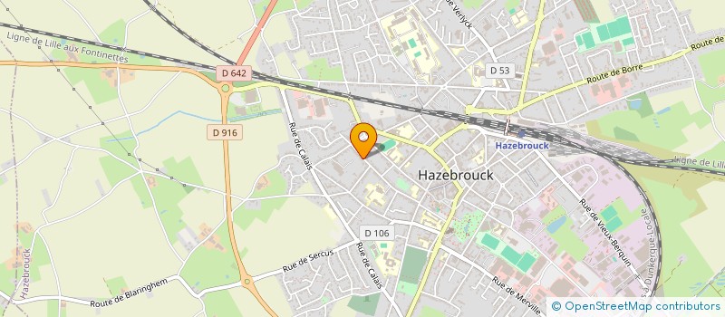 localisation de l'entreprise MADAME HELENE HOCMAN à HAZEBROUCK