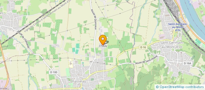 localisation de l'entreprise MADAME HELENE HONORE  CHASSELAY