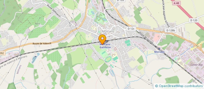 localisation de l'entreprise MADAME HELENE HOSTE  MOIRANS