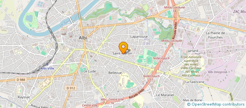 localisation de l'entreprise MADAME HELENE HOURTANE à ALBI