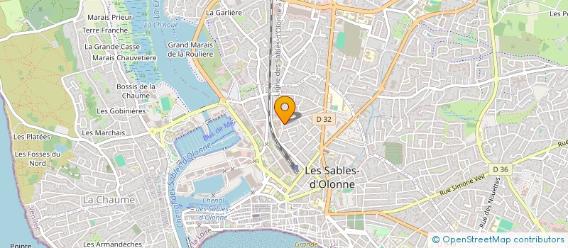 localisation de l'entreprise MADAME HELENE HUETZ à LES SABLES-D'OLONNE