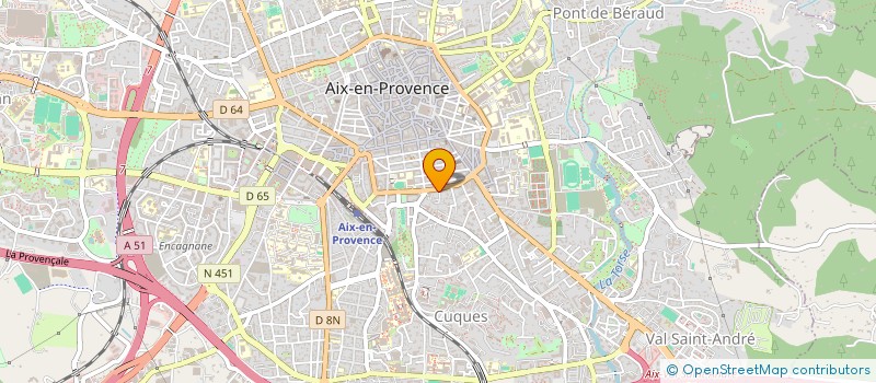 localisation de l'entreprise MADAME HELENE HUGUET à AIX-EN-PROVENCE
