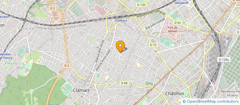 localisation de l'entreprise MADAME HELENE HUGUET  CLAMART