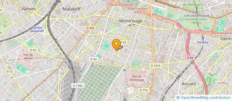 localisation de l'entreprise MADAME HELENE HUROT à MONTROUGE