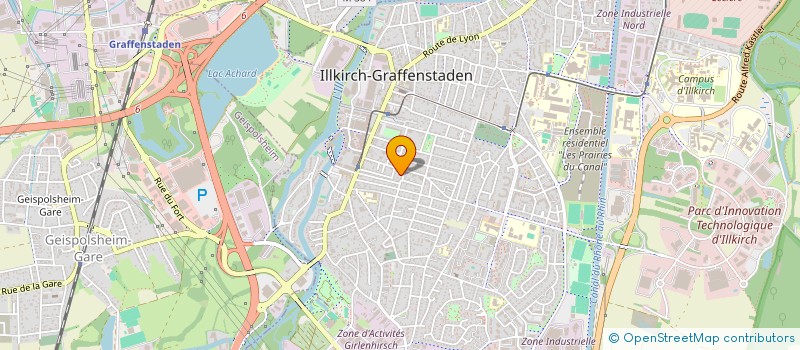 localisation de l'entreprise MADAME HELENE HUYGHUES DES ETAGES  ILLKIRCH-GRAFFENSTADEN