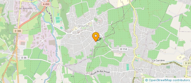 localisation de l'entreprise MADAME HELENE HUYNH-QUAN-SUU  VOURLES