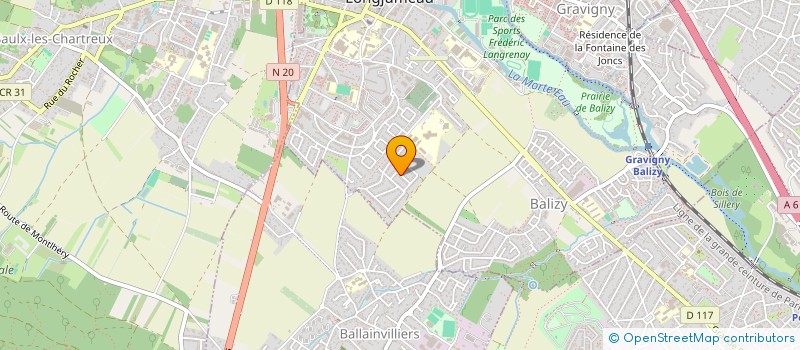 localisation de l'entreprise MADAME HELENE IMBERTY à LONGJUMEAU