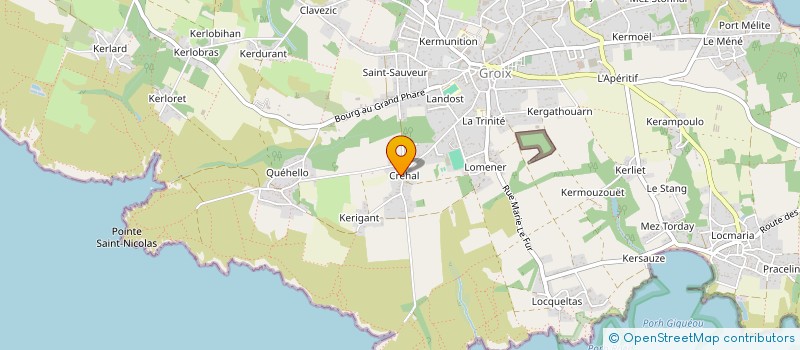 localisation de l'entreprise MADAME HELENE JACQ à GROIX