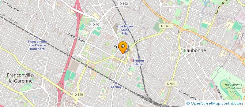 localisation de l'entreprise MADAME HELENE JACQUIN  ERMONT