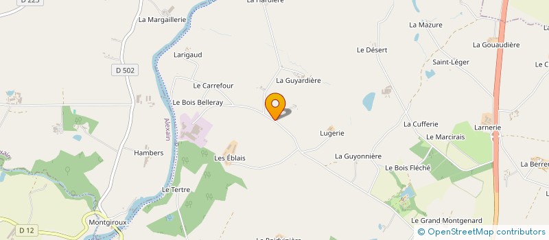 localisation de l'entreprise MADAME HELENE JAMES  MARTIGNE-SUR-MAYENNE