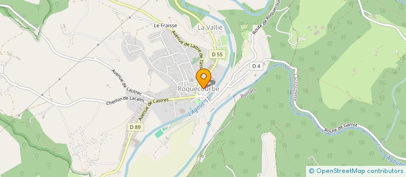 localisation de l'entreprise MADAME HELENE JARLAN  ROQUECOURBE