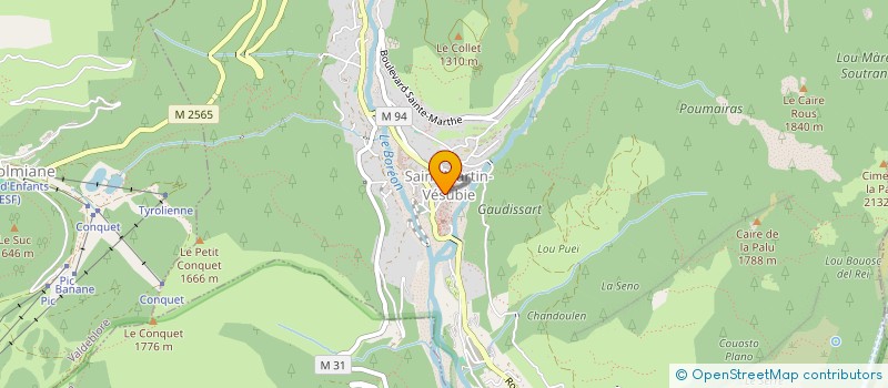 localisation de l'entreprise MADAME HELENE JAUFFRET à SAINT-SAUVEUR-SUR-TINEE