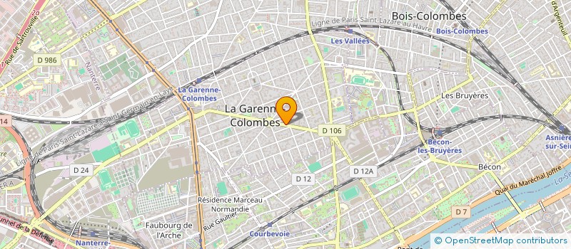 localisation de l'entreprise MADAME HELENE JEAN LOUIS à LA GARENNE-COLOMBES