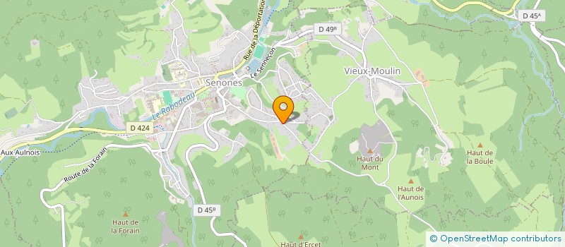 localisation de l'entreprise MADAME HELENE JEANDEL  VIEUX-MOULIN