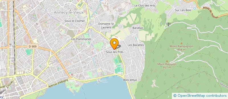 localisation de l'entreprise MADAME HELENE JOLLIET à ANNECY