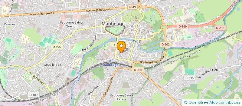 localisation de l'entreprise MADAME HELENE JOLY  MAUBEUGE