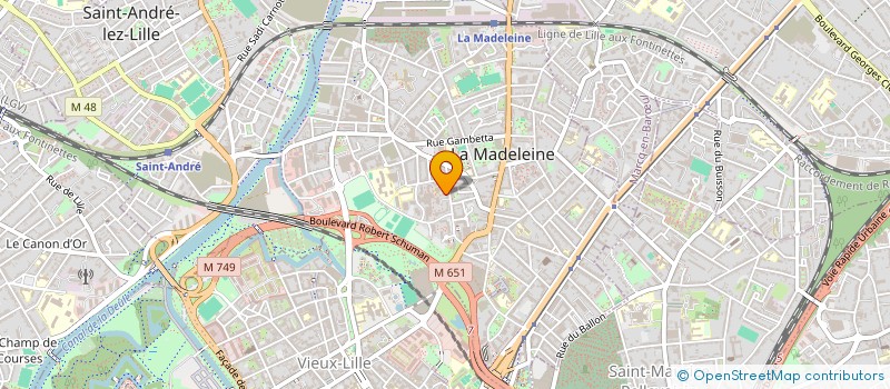 localisation de l'entreprise MADAME HELENE JOLY à LA MADELEINE