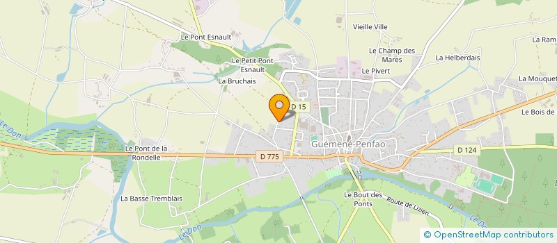 localisation de l'entreprise MADAME HELENE JOSSE à GUEMENE-PENFAO
